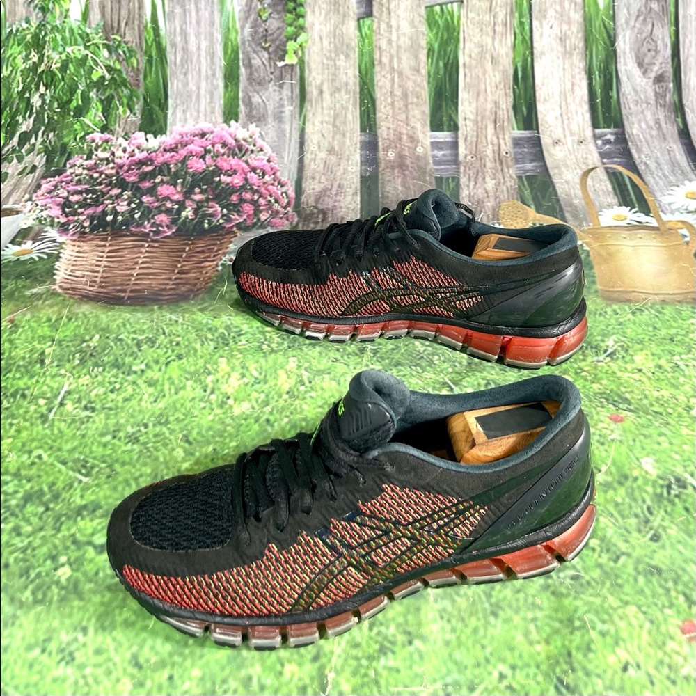 Asícs Gel Quantum 360 Size 8.5 Women’s Running Shoes Black Orange T6G6N